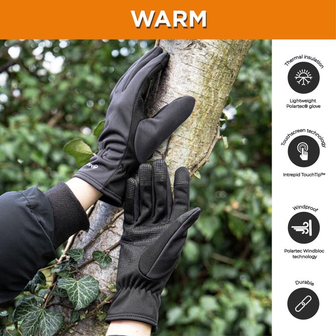 Ladies Manzella Glove Warm Black Extra Image 3